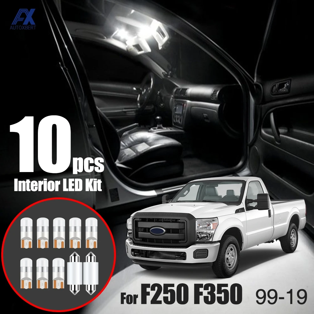 

Car LED Interior Lights Kit Map Dome Light Courtesy Cargo Boot Bulbs Pack Lamps For Ford F150 F250 F350 F550 Super Duty