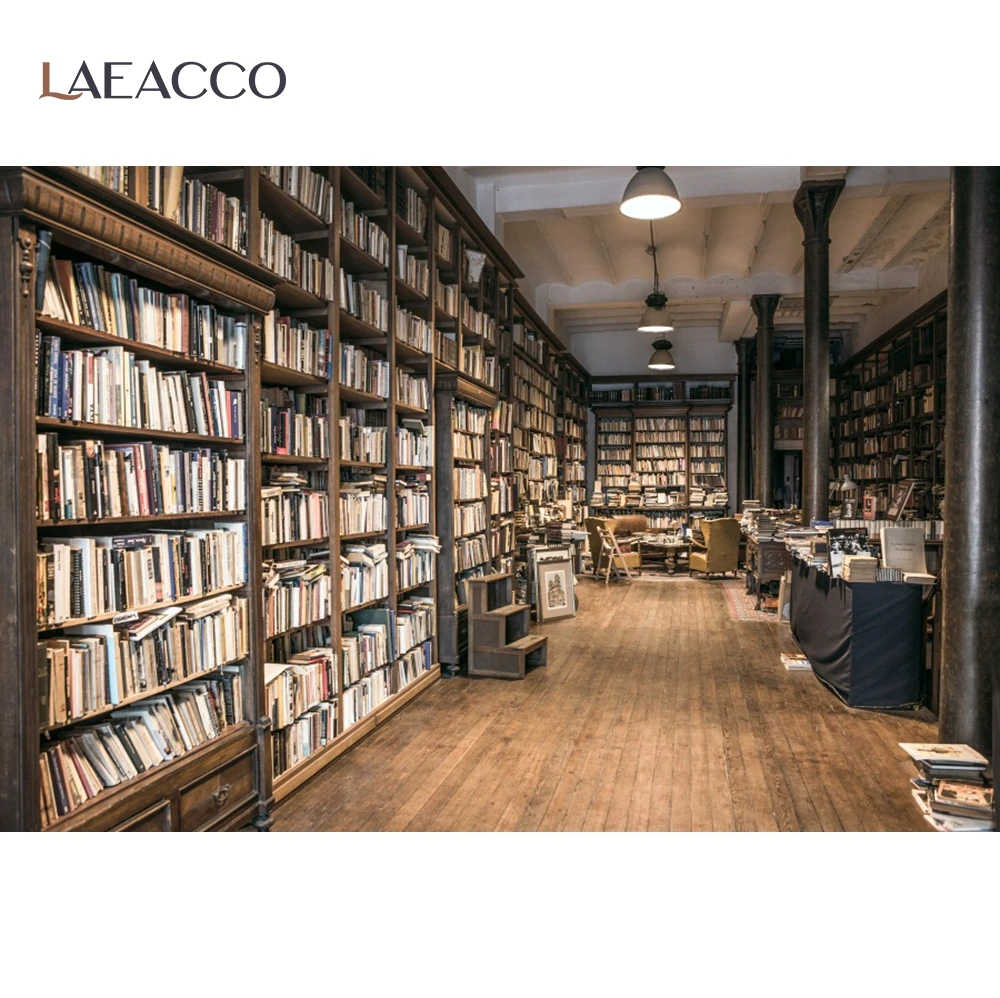 Laeacco внутренние фоны для фотосъемки с изображением библиотеки книжной полки КНИГ