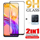 Экран + Камера Стекло 2-в-1 для OPPO oppo realme 8 pro Экран протектор для realme 7 pro 8 pro oppo Экран закаленное Стекло