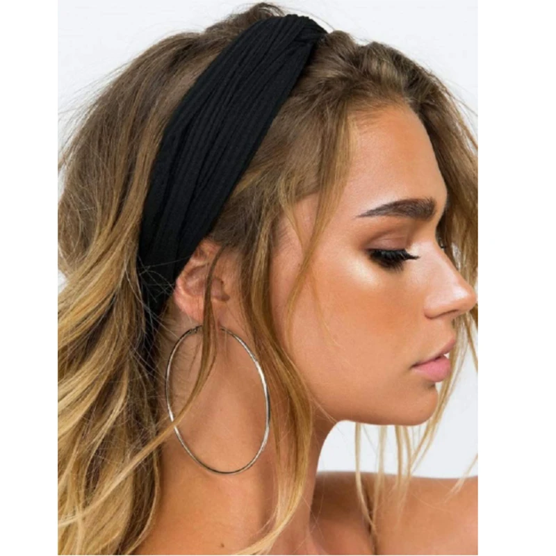 Повязка на голову для женщин эластичная повязка в стиле бохо девушек тюрбан