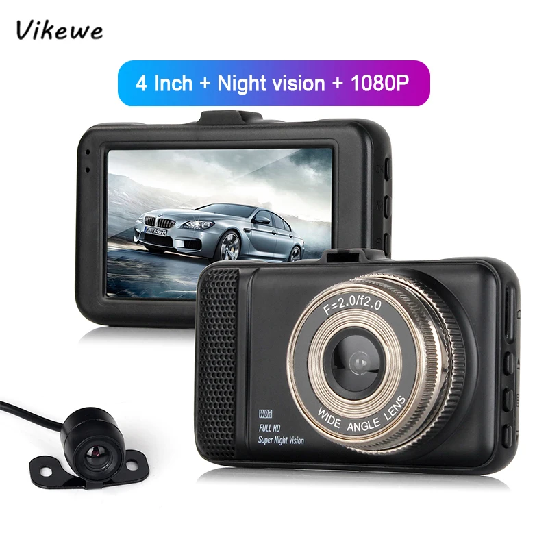 Видеорегистратор Vikewe 3 дюйма FHD 1080P с функцией ночного видения|Видеорегистраторы|