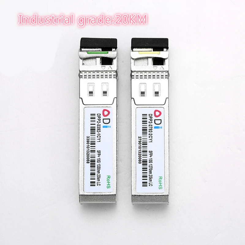SFP 10G LC 20/40/60KM 1270 нм/1330 нм одноволоконный оптический стандартный промышленный-40-85