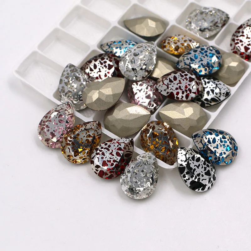 Бесплатная доставка свадебное украшение K9 искусственная кожа в форме капли