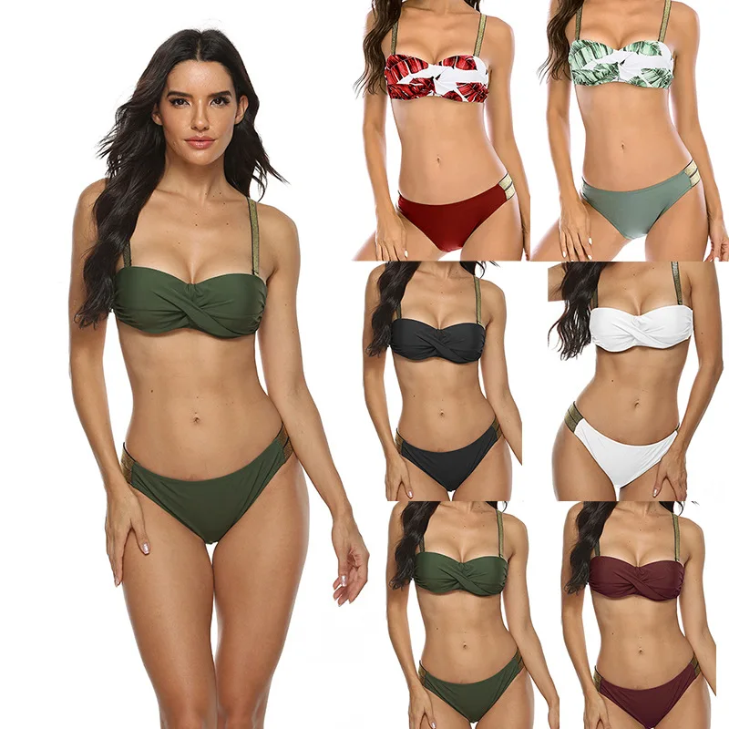 

New Push Up Bikini Sets Women Sexy Thong Born Sweet Two Pieces Swimsuits 2021 Girl Beach outfits Bathing Suits XLSwimwear
