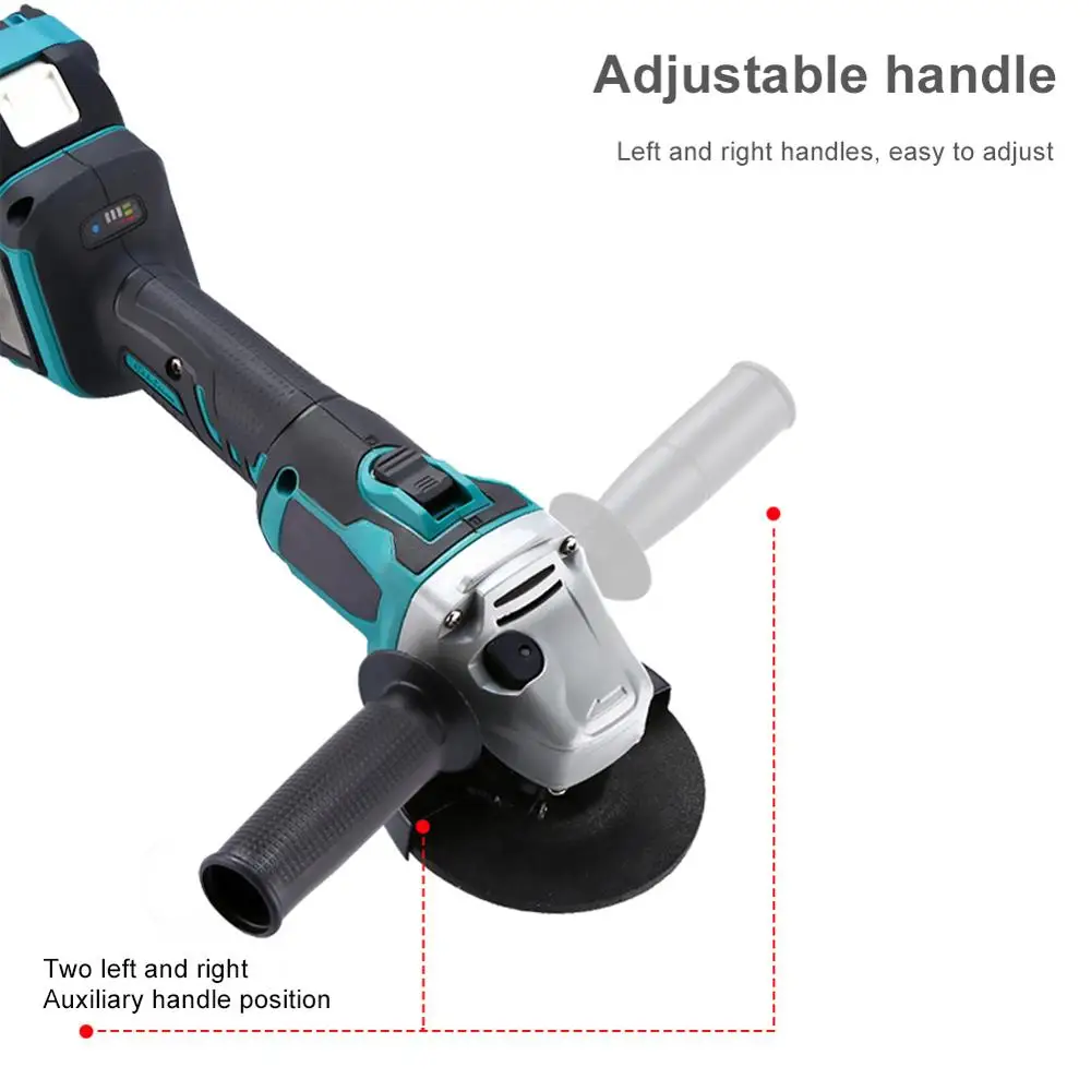 Беспроводная ударная шлифовальная машина бесщеточный угловой полировщик 100/125 мм