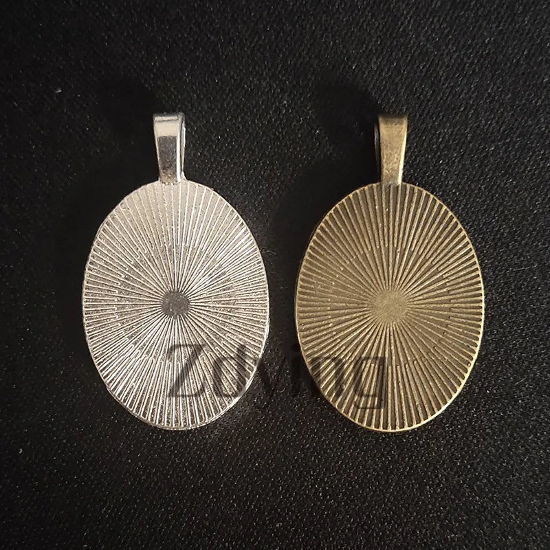 Zdying Винтажные Ювелирные изделия синие и белые цветы овальная подвеска ожерелье