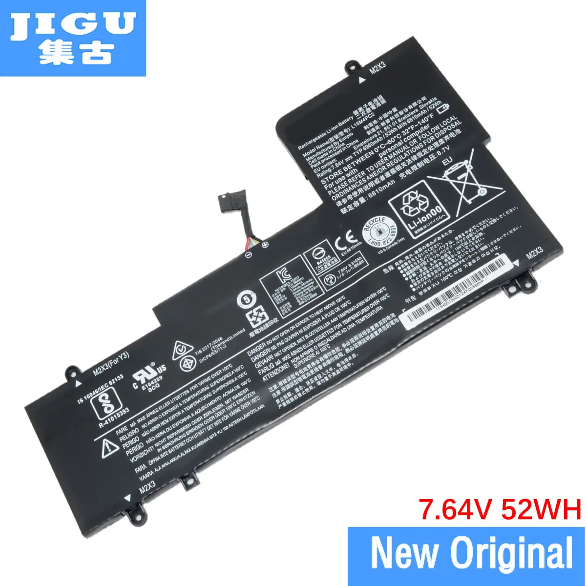 Оригинальный аккумулятор JIGU 5B10K90802 L15L4PC2 L15M4PC2 для Lenovo йоги 710 7 64 в 52