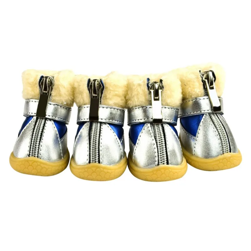 Модная обувь для собак водонепроницаемая маленьких резиновые носки кошек и