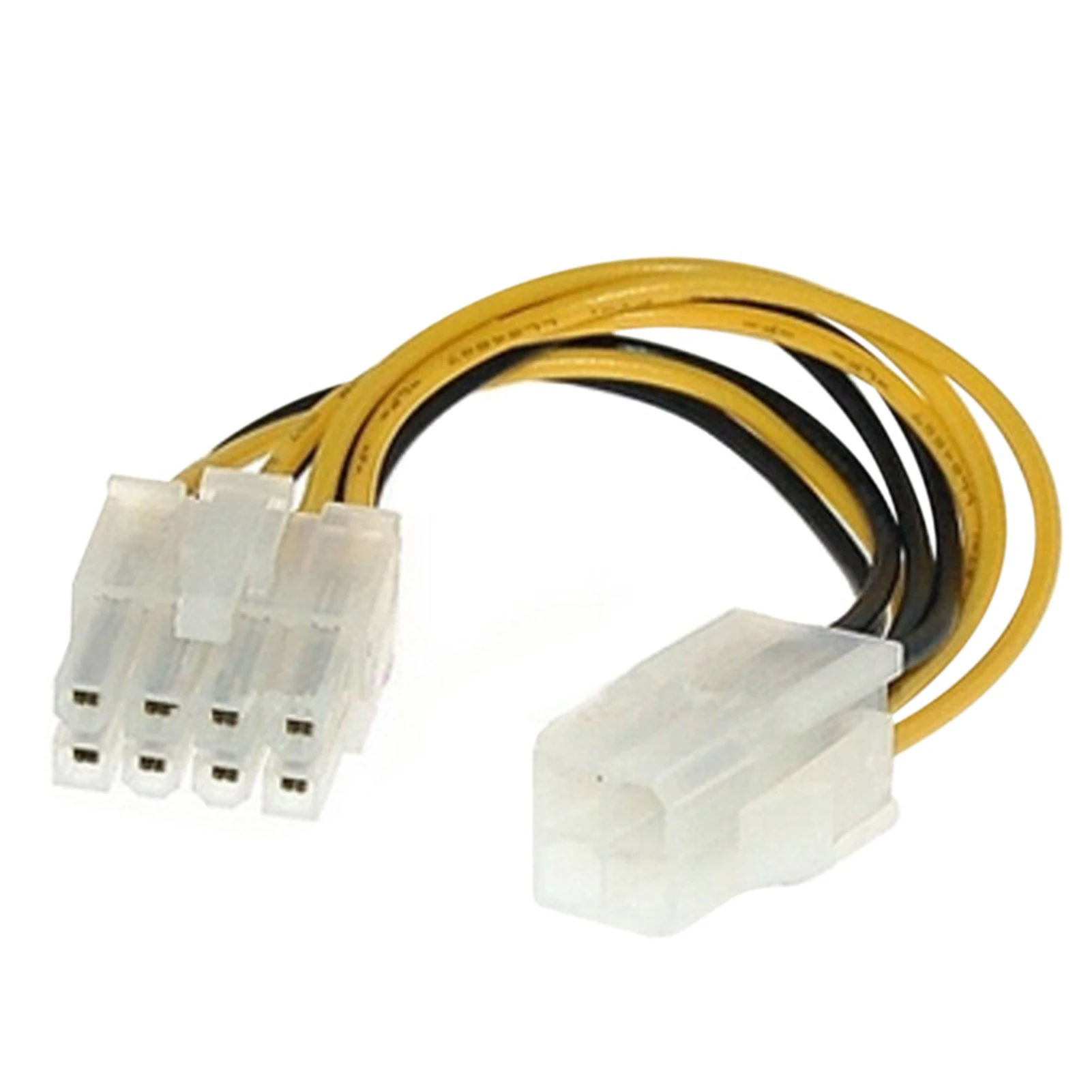 

New 4 Pin Male to 8 Pin Female EPS Power Cable CPU Power Supply Adapter 4-Pin Extension Cord DOM668