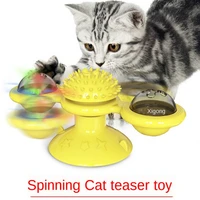 windmill cats baubleturntable tease cat bauble scratch itching brush cleaning toothbrush multi function pet supplies