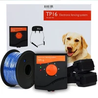 tp16 pet dog electric fence system rechargeable waterproof adjustable dog training collar electronic fencing dog accessories
