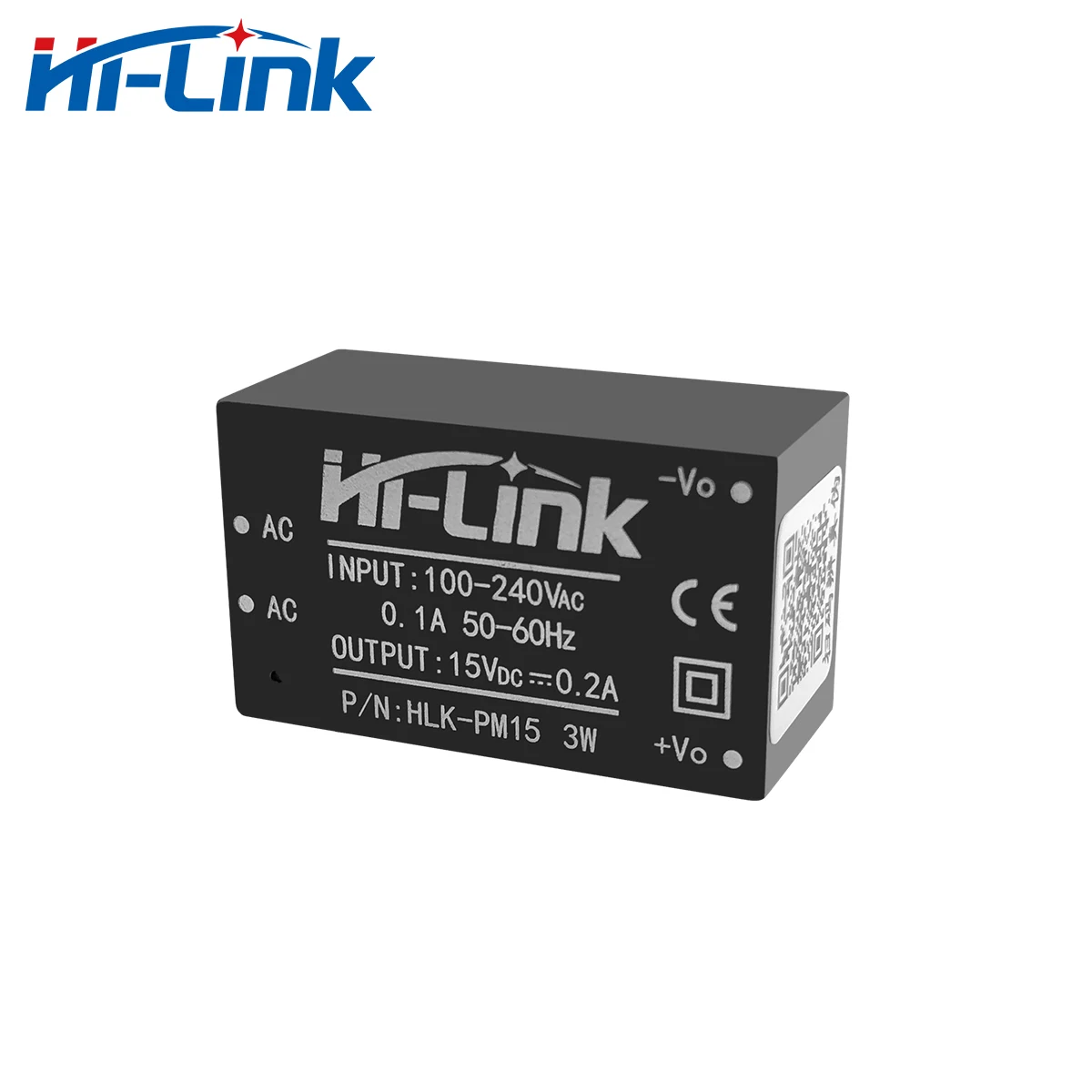 Бесплатная доставка 2 шт./лот HLK PM15 3W 15V 0.2A AC DC преобразователь модуля
