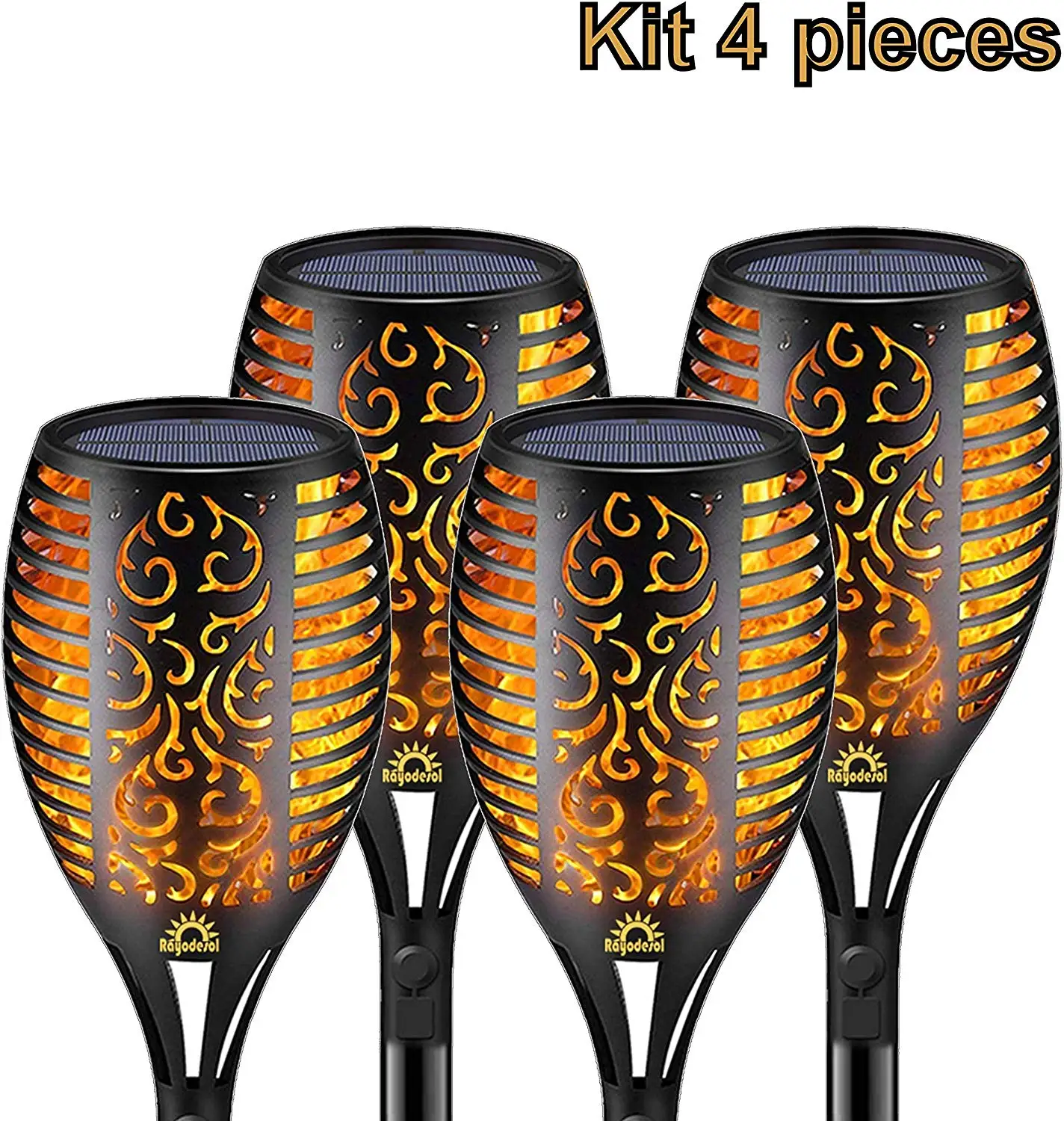 96 Светодиодный светильник на солнечной батарее мигающий уличный IP65