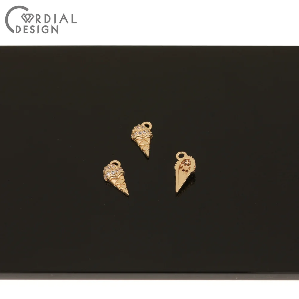 

Cordial Design 50Pcs 6*13MM CZ Charms/Jewelry Findings & Components/Hand Made/Earrings Making/DIY Pendant/Jewelry Accessories