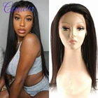 360 кружевная Фронтальная застежка, бразильские прямые волосы, фронтальные натуральные черные человеческие волосы 10-20 дюймов с детскими волосами