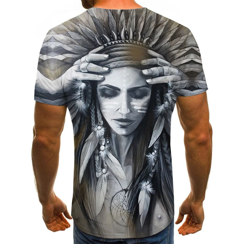 

2021 Large size Summer T shirt Men Streetwear Round Neck Short Sleeve Tees Tops Funny Animal Male Clothes Casual 3D Print Tshirt