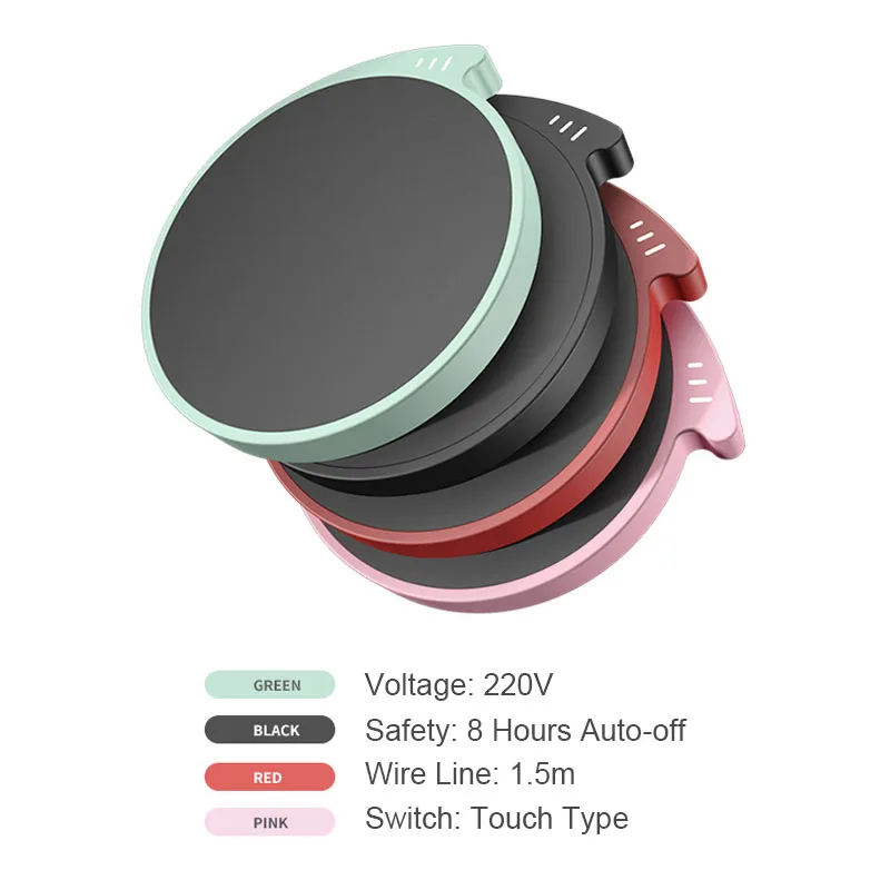 

Warmer for Office Home with Three Temperature Settings Auto-on/off Waterproof Thermostatic Heat Cup Pad New Smart Coffee Mug Cup