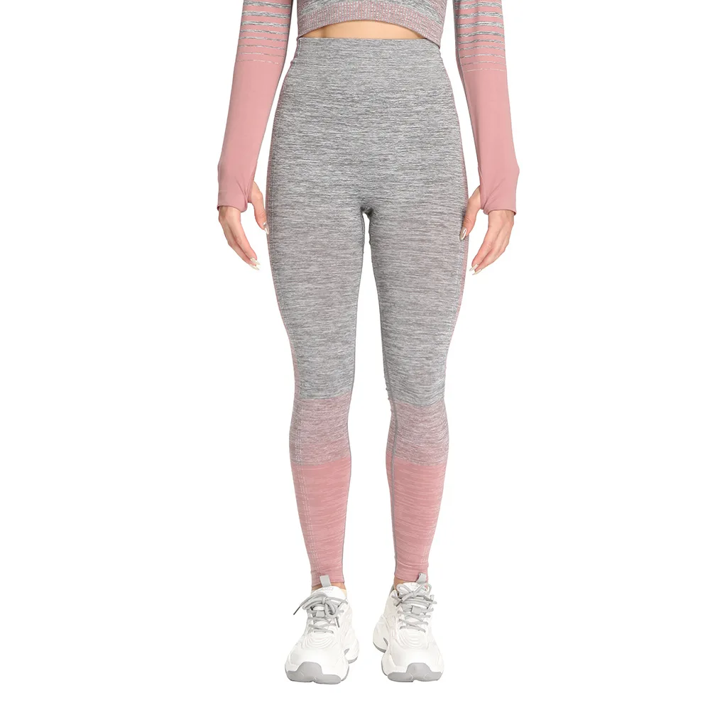 

1216SJ lifting moisture wicking exercise Fitness stripe Leggings custom logo print on product and package from 1pc dropship