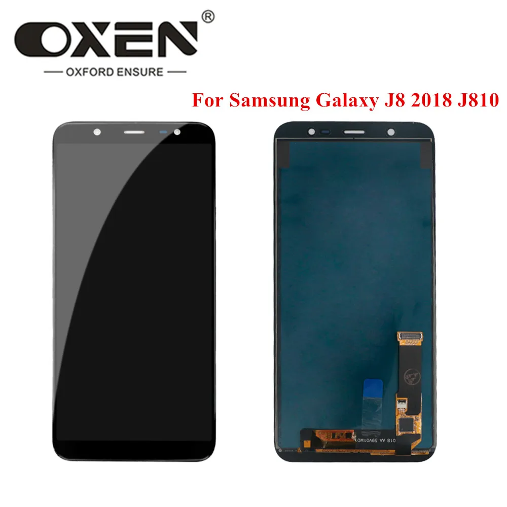 ЖК-экран OXEN 6 0 дюйма для Samsung Galaxy J8 2018 J810 ЖК-дисплей с сенсорным дигитайзером J810F