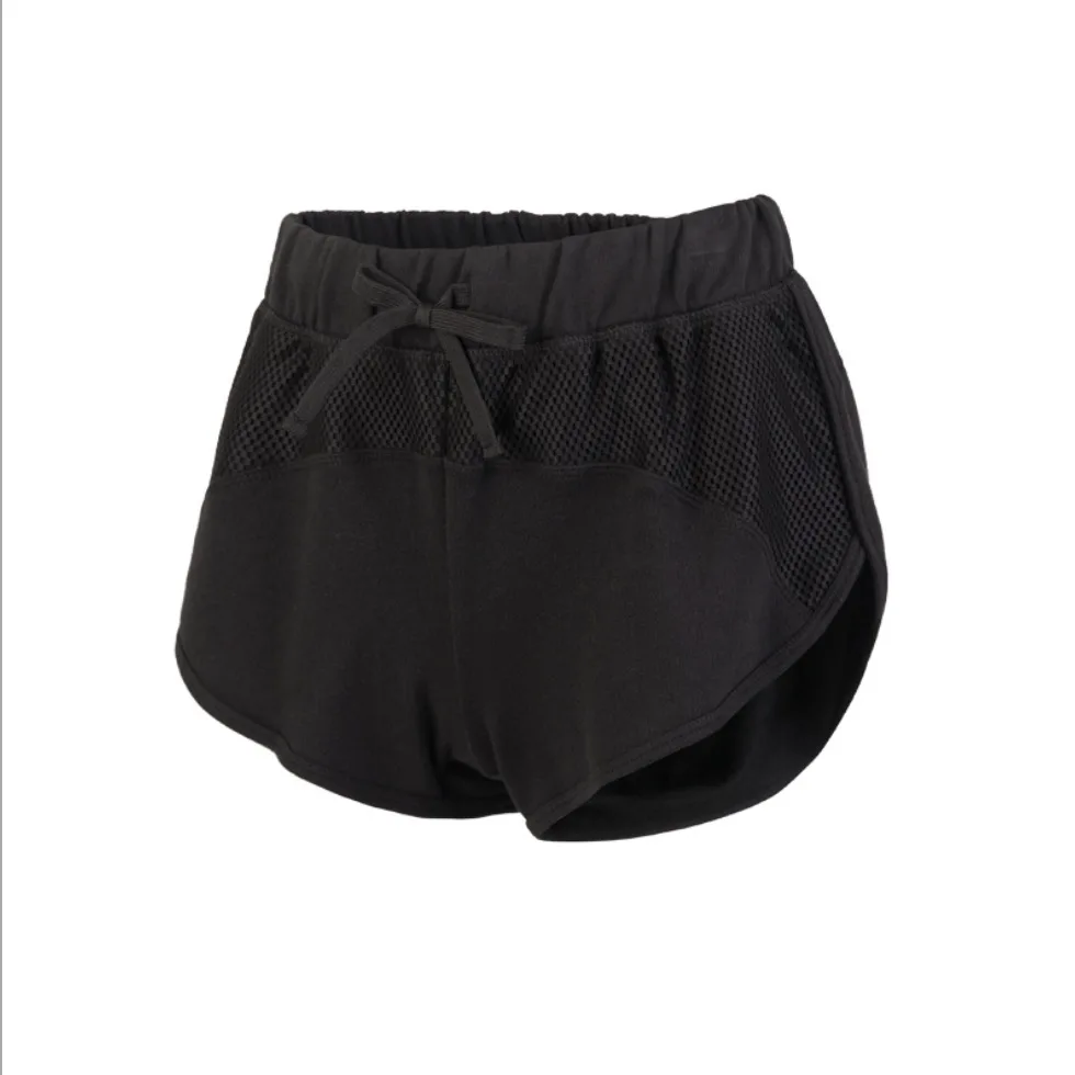 Black U17322 хлопковые спортивные шорты для бега, женские спортивные шорты, спортивные шорты, быстросохнущие шорты для тренировок, фитнеса - Цвет: Black