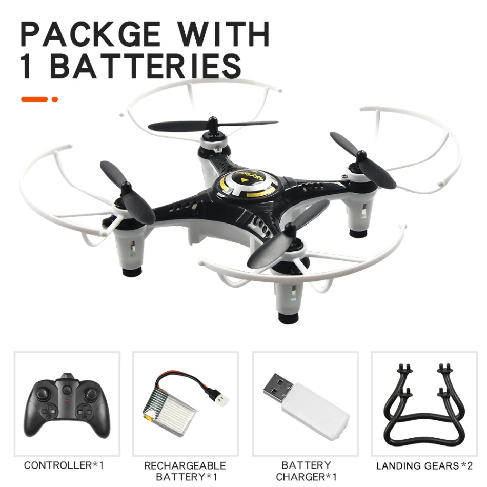 Black 1 battery JX815-2 Радиоуправляемый мини-Дрон для детей 2,4 г 4CH Радиоуправляемый игрушечный вертолет Безголовый режим 360 градусов флип для начинающих RC игрушки малыш - Цвет: Black 1 battery