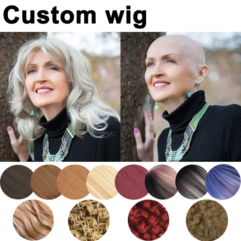 

Custom Synthetic Wig With Any Style Custom-Made Headband Color Pinkbronde Daily Wear Cosplay Lolita Wig