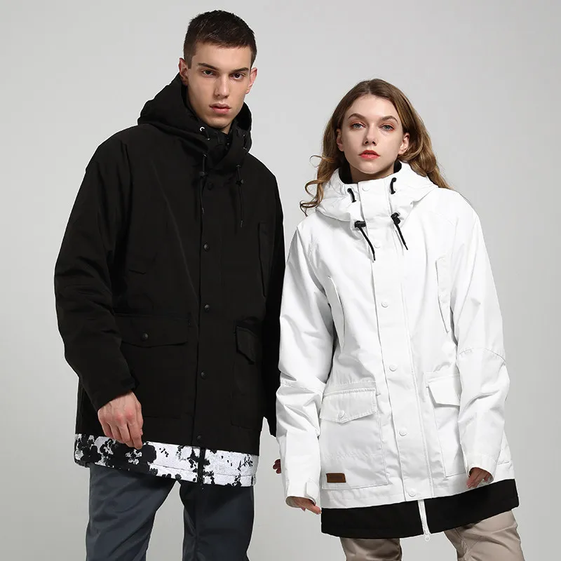 Зимняя женская лыжная куртка GSOU мужская для сноуборда ветрозащитная
