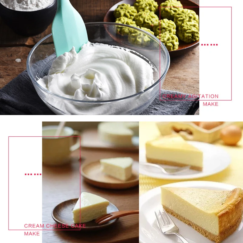 

Silicone Spatula Cream Spatula Scraper Non-stick Heat-Resistant Baking Tool DSD666