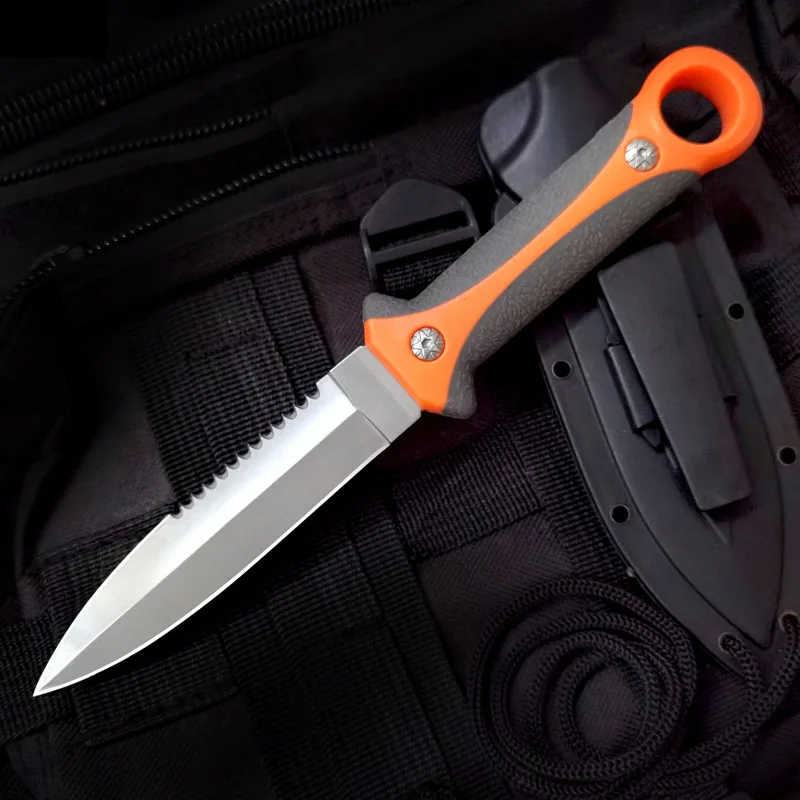 Уличный многофункциональный нож прямой для выживания охотничий тактический