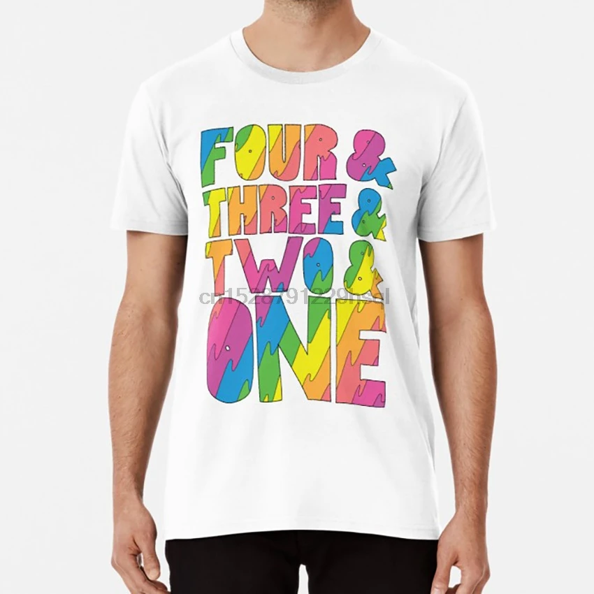 Широкая городская футболка с обратным отсчетом широкая отсчётом Абби-Абрамс