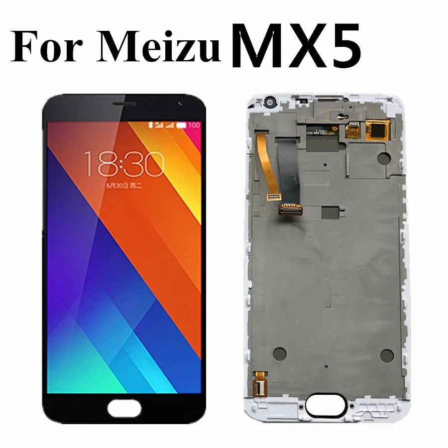ЖК-дисплей 5 дюйма для Meizu MX5 кодирующий преобразователь сенсорного экрана в сборе