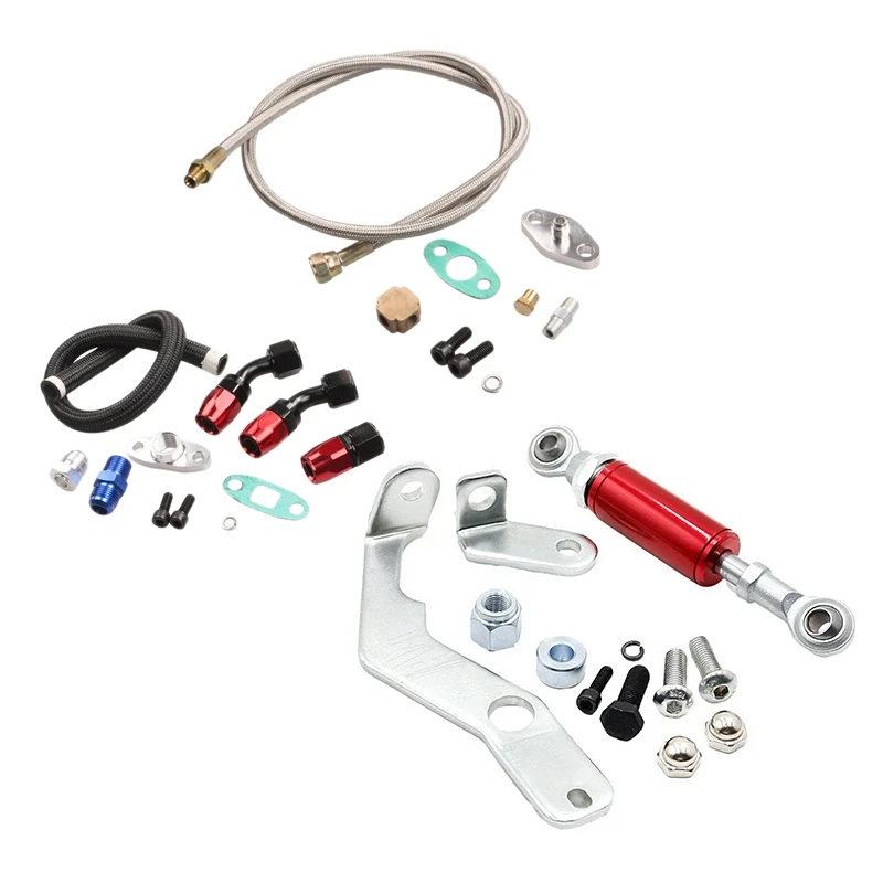

For 3 T4 Turbine Oil Supply And Oil Drain Pipe Kit With Car Engine Shock Absorber Brace Kits For Honda Civic EG 92-95