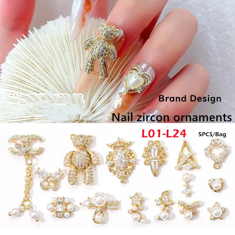 

Новинка 5 фотоблесток украшение для ногтей Золотое серебро старинное золото старинное серебро сплав очаровательные аксессуары для дизайна...