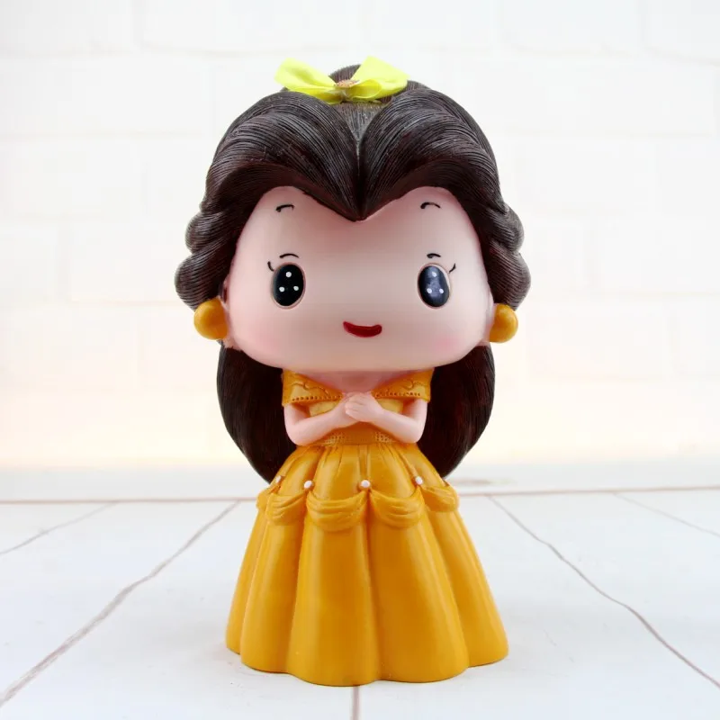 Виниловая коробка для монет и купюр с изображением принцессы русалки копилка