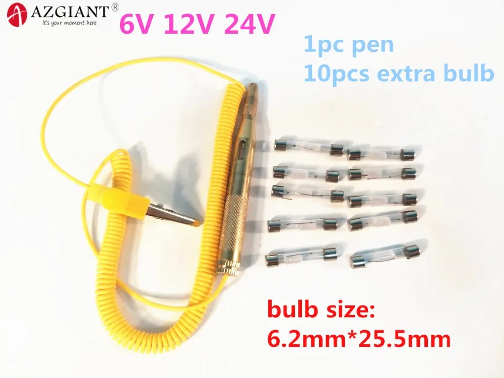 Автомобильная лампа для проверки напряжения медная ручка цепи инструмент