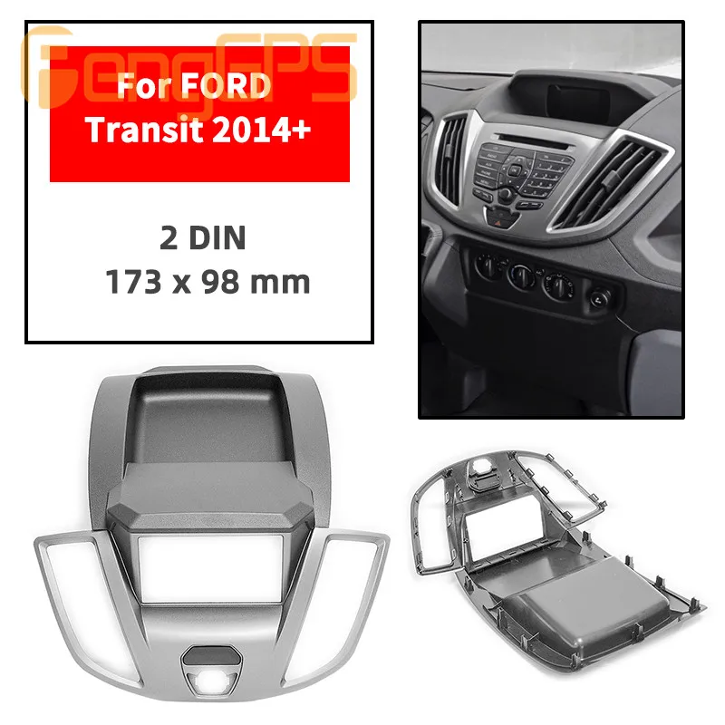 11 770 Автомобильная аудиопанель рамка для FORD Transit 2014 + Sandero Stereo Fascia Dash CD установочный