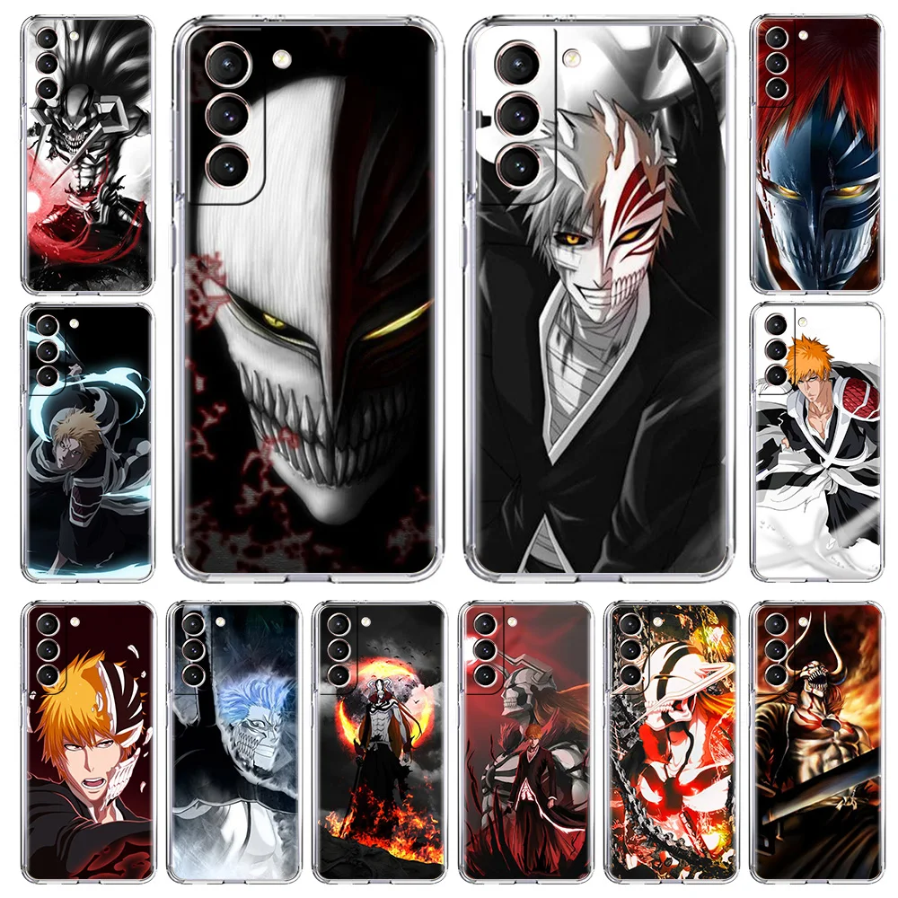 

Japan Bleach Kurosaki Ichigo Cover for Samsung Galaxy S20 FE S21 Ultra S10 S10E Note 10 20 Lite Plus Transparent Soft Case