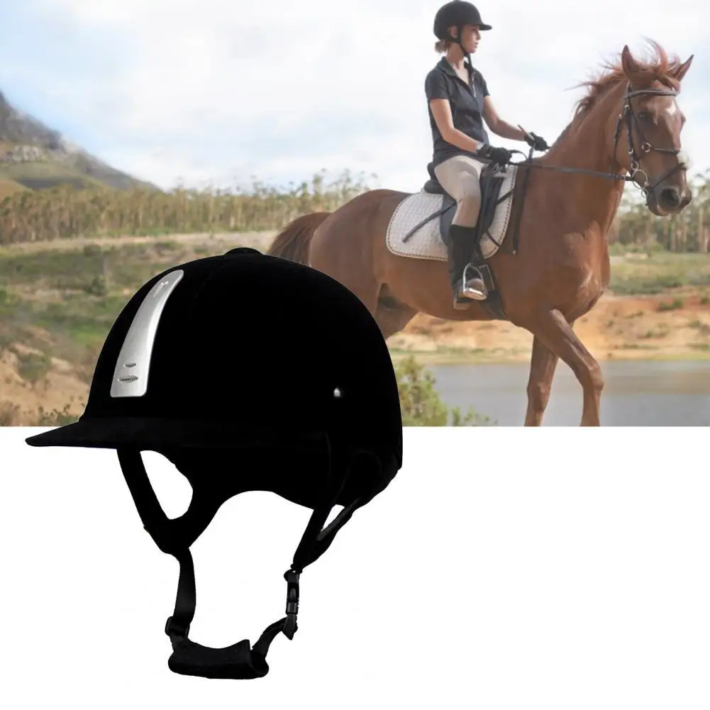 

Equestrian Helmet Unisex Breathable Equestrian Helmet Adjustable Horse Riding Cap for Racecourse Equestrian Supplies Riding Hats