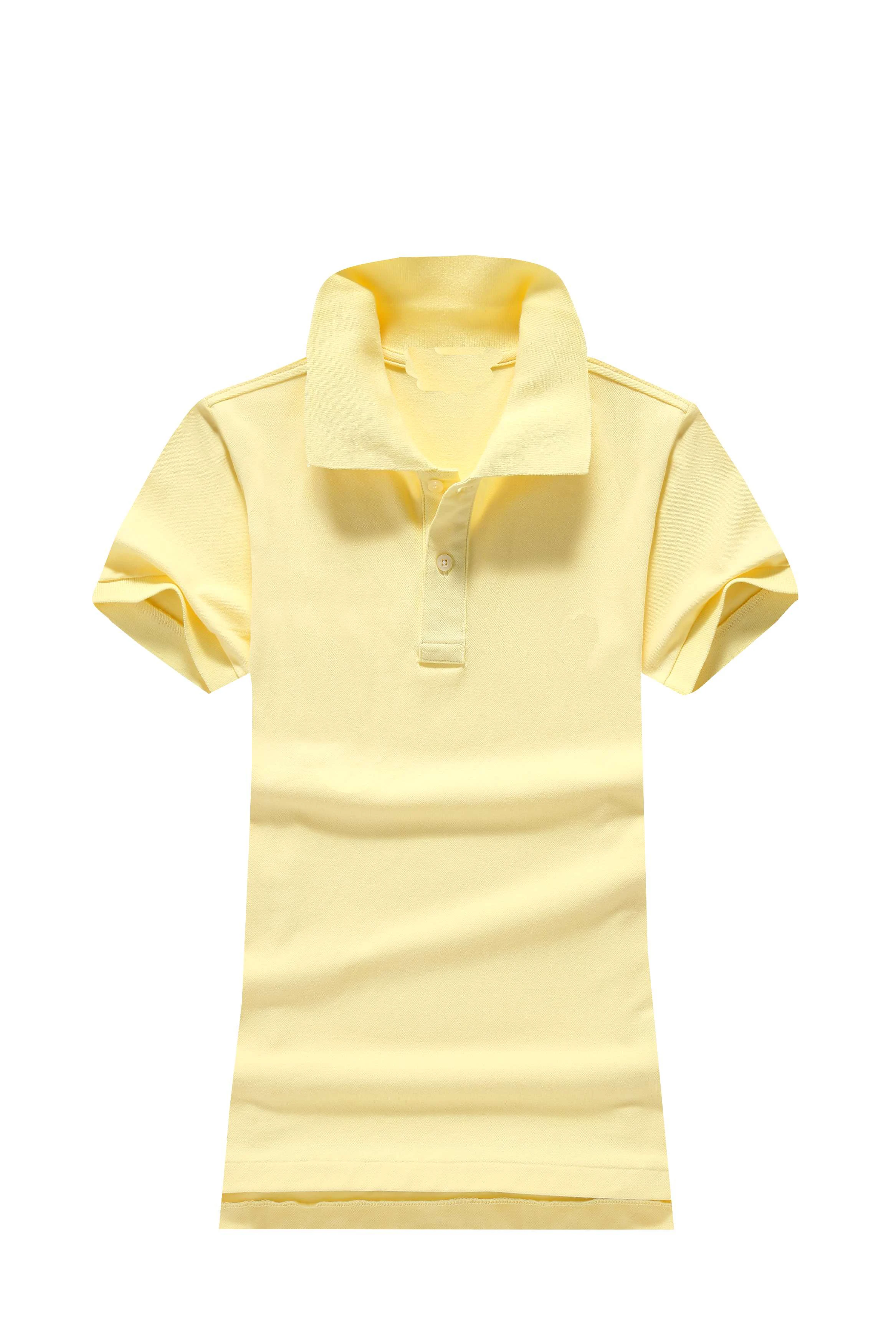 Одежда для влюбленных Повседневная модная Однотонная рубашка поло из 100% хлопка с