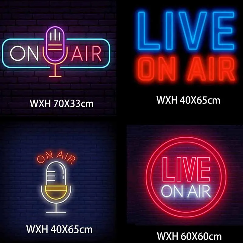 

Custom Live On Air LED Signs Wedding party decoration light neon sign custom decor led neon light signs for marriage