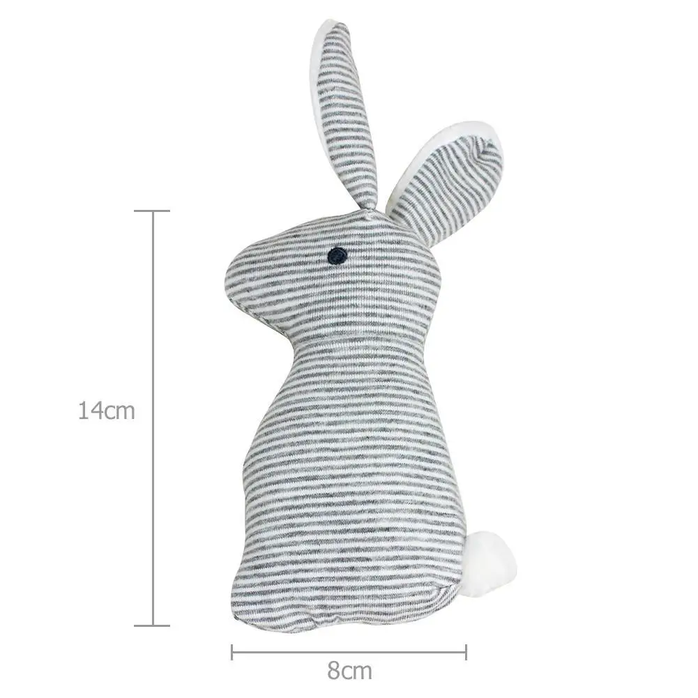 

Plush Animal Cute Long Ear Rabbit Baby Rattle Toys Hand Bells Baby Toy with BB Sound Toy Baby Plush Hand Grasping Gift Toy