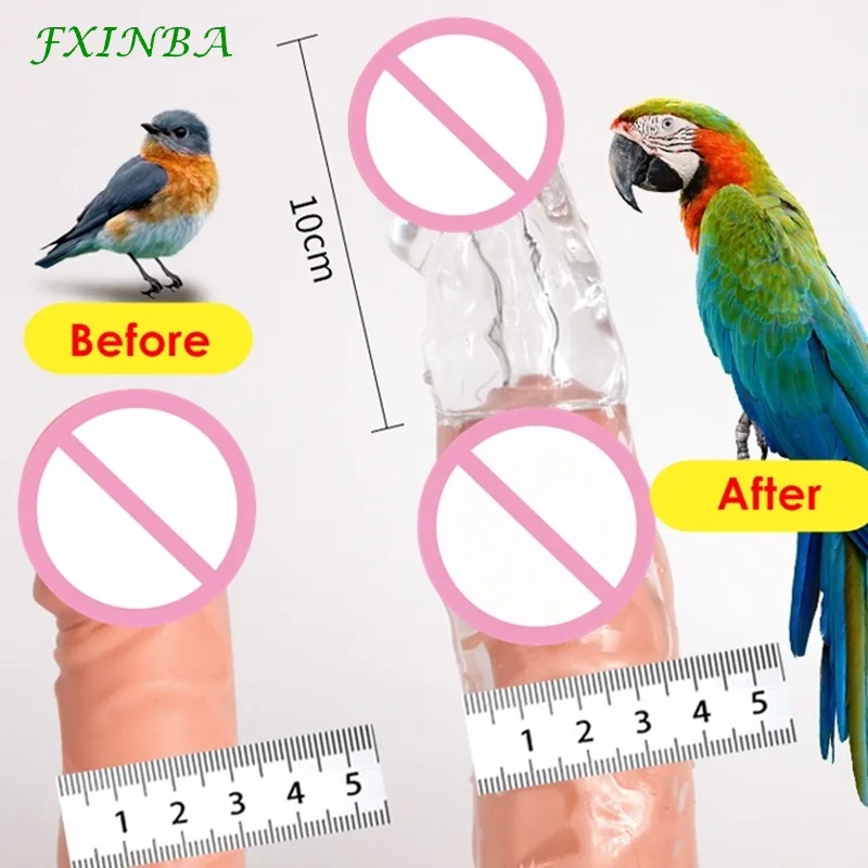 Большие реалистичные презервативы FXINBA мужские с многоразовые насадки на пенис