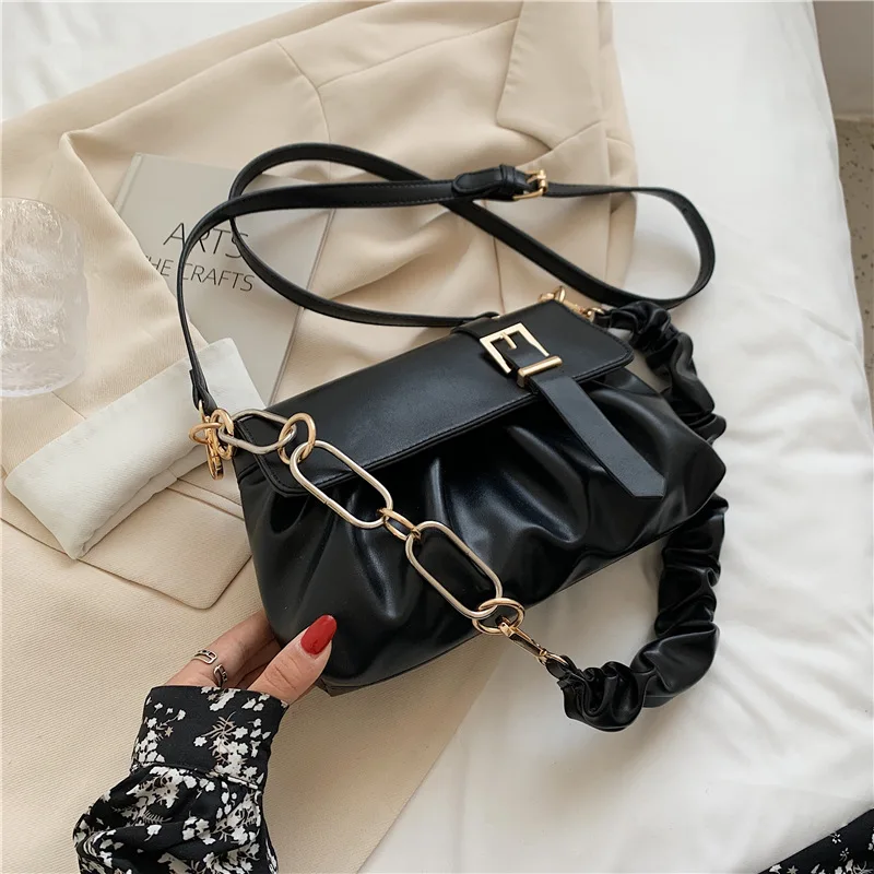 

Handbag Luxury Shoulder Bag 2021 Crossbody Bag New Texture Single Shoulder Underarm Bag Folded Crossbody Small Square Bag