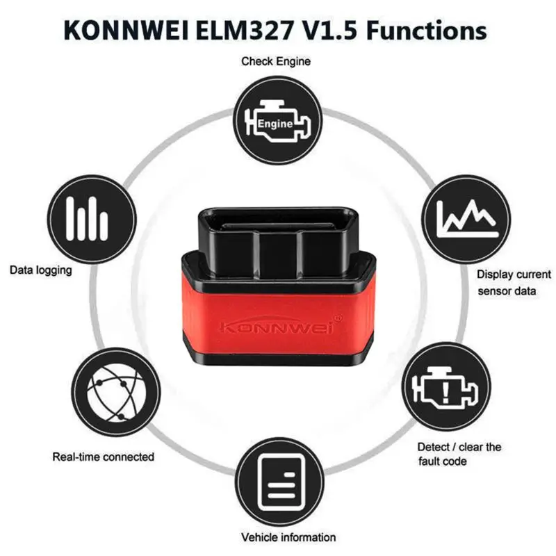 

ELM327 V1.5 OBD2 Scanner PIC18F25K80 KW903 WIFI OBD 2 Diagnostic Tool ELM 327 Code Scanner Automotive Scanner