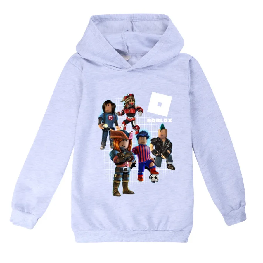Осенняя Толстовка robloxing с капюшоном для маленьких девочек детская одежда