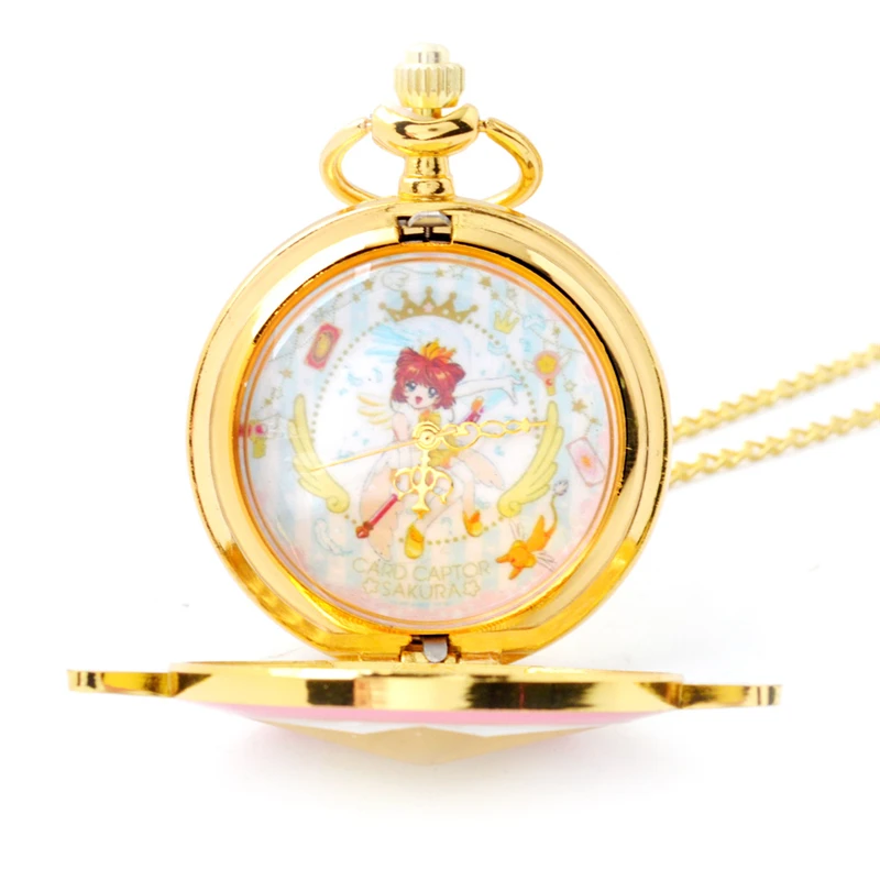 Карточка Captor карманные часы Cardcaptor Sakura Sailor Moon Wing вечное ожерелье сакуры аниме |