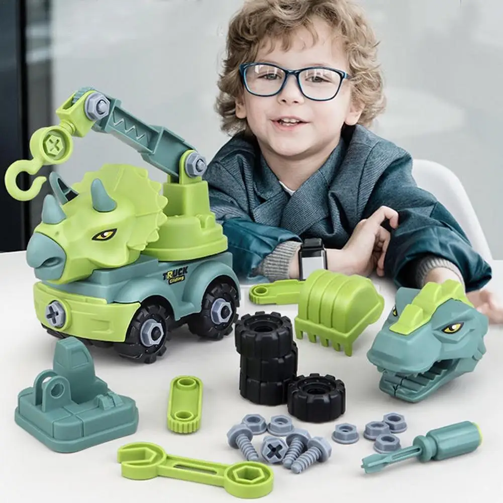 

Разборка сборка детская винтовая гайка комбинация сборка модель динозавра обучающая Игрушечная машина для детей подарок для детей