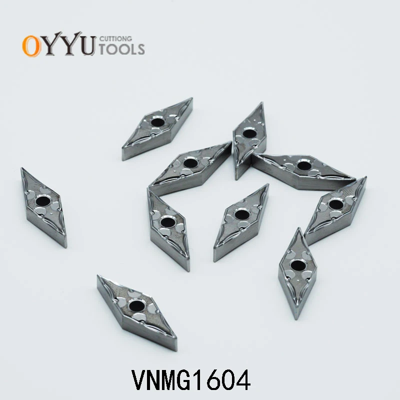 OYYU 10 шт. VNMG160404-HA VNMG160408-HA H01 VNMG для наружных токарных инструментов из алюминия и