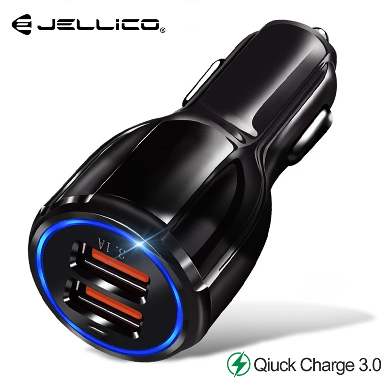 Jellico быстрое автомобильное зарядное устройство QC3.0 2 0 кабель для быстрой зарядки