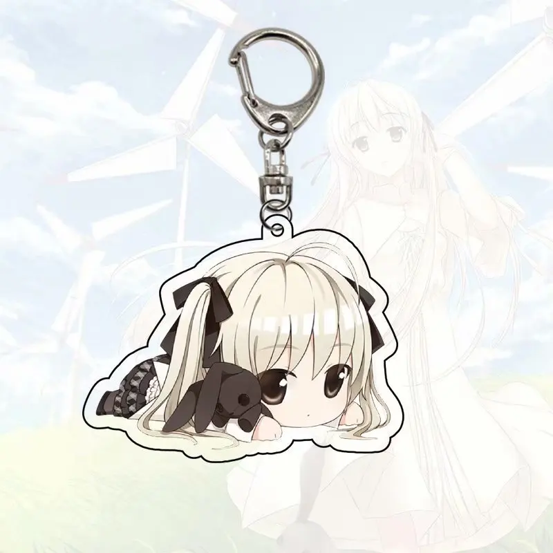 

In Solitude Yosuga No Sora Kasugano Sora Keychain Anime Acrylic Figure Pendant Key Chain Decoration Collection Model Toy Keyring